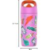 imageGatorade Kids Rookie Metal Water Bottle 12oz Stainless Steel Bottle DoubleWall Insulation Vacuum Insulated Thermo MugSticker Pink