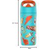 imageGatorade Kids Rookie Metal Water Bottle 12oz Stainless Steel Bottle DoubleWall Insulation Vacuum Insulated Thermo MugSticker Teal