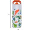imageGatorade Kids Rookie Metal Water Bottle 12oz Stainless Steel Bottle DoubleWall Insulation Vacuum Insulated Thermo MugSticker White