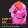 imageGatorade Overtime 22oz Stainless Steel Water Bottle Twist Cap Pink