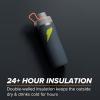 imageGatorade Overtime 22oz Stainless Steel Water BottleGreyNeon Yellow