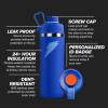 imageGatorade Overtime 32oz Stainless Steel Water Bottle Twist Cap GreyRoyal Blue