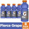 imageGatorade Thirst Quencher Sports Drink Fruit Punch 20oz Bottle 8 Pack Electrolytes for RehydrationFierce Grape
