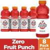 imageGatorade Zero Sugar Thirst Quencher Sports Drinks LemonLime 20 Ounce Bottles Pack of 8Zero Sugar  Fruit Punch