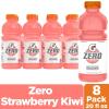 imageGatorade Zero Sugar Thirst Quencher Sports Drinks LemonLime 20 Ounce Bottles Pack of 8Zero Sugar  Strawberry Kiwi