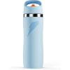 imageGatorade Overtime 32oz Stainless Steel Water Bottle Twist Cap GreyLight Blue