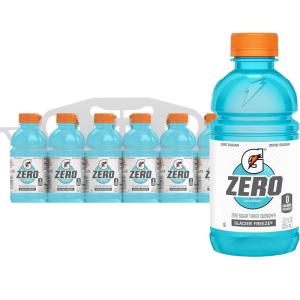 imageGatorade G Zero Sports Drink Lemon Lime 12 Fl Oz Pack of 12Zero  Sugar Glacier Freeze