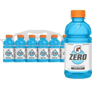 imageGatorade G Zero Sports Drink Lemon Lime 12 Fl Oz Pack of 12Zero Sugar  Cool Blue