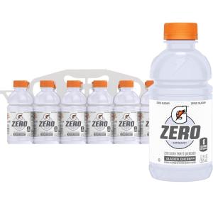 imageGatorade G Zero Sports Drink Lemon Lime 12 Fl Oz Pack of 12Zero Sugar  Glacier Cherry
