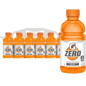 imageGatorade G Zero Sports Drink Lemon Lime 12 Fl Oz Pack of 12Zero Sugar  Orange