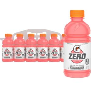 imageGatorade G Zero Sports Drink Lemon Lime 12 Fl Oz Pack of 12Zero Sugar  Watermelon Splash