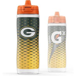 imageGatorade Gx NFL NonSlip Squeeze Bottles 30 fl oz Gx Hydration SystemGreen Bay Packers
