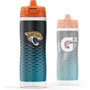 imageGatorade Gx NFL NonSlip Squeeze Bottles 30 fl oz Gx Hydration SystemJacksonville Jaguars