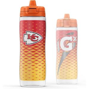 imageGatorade Gx NFL NonSlip Squeeze Bottles 30 fl oz Gx Hydration SystemKansas City Chiefs