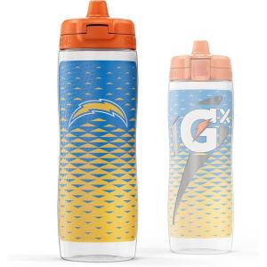 imageGatorade Gx NFL NonSlip Squeeze Bottles 30 fl oz Gx Hydration SystemLos Angeles Chargers