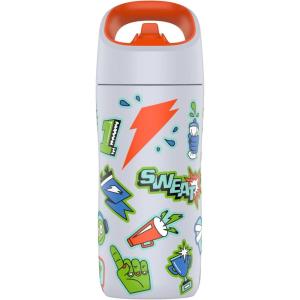 imageGatorade Kids Rookie Metal Water Bottle 12oz Stainless Steel Bottle DoubleWall Insulation Vacuum Insulated Thermo MugSticker White
