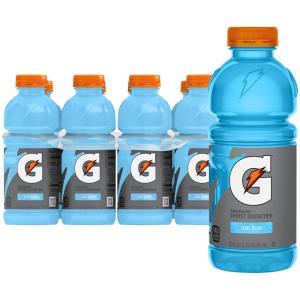 imageGatorade Thirst Quencher Sports Drink Fruit Punch 20oz Bottle 8 Pack Electrolytes for RehydrationCool Blue