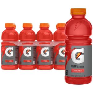 imageGatorade Thirst Quencher Sports Drink Fruit Punch 20oz Bottle 8 Pack Electrolytes for RehydrationFruit Punch