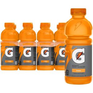 imageGatorade Thirst Quencher Sports Drink Fruit Punch 20oz Bottle 8 Pack Electrolytes for RehydrationOrange