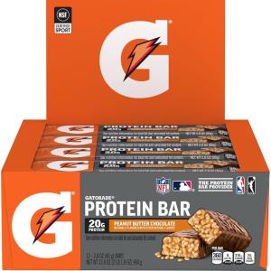 imageGatorade Whey Protein Bars Variety Pack 28 oz bars  18 Count Pack of 1Peanut Butter Chocolate