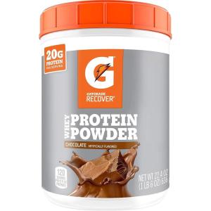 imageGatorade Whey Protein Powder Chocolate 224 Ounce 20 servings per canister 20 grams of protein per servingChocolate