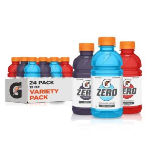 imageGatorade Zero Sugar Thirst Quencher Glacier Cherry Variety Pack 12 Fl Oz Pack of 24Zero  Classic Variety Pack