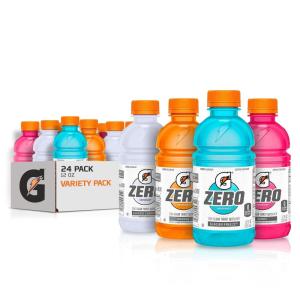 imageGatorade Zero Sugar Thirst Quencher Glacier Cherry Variety Pack 12 Fl Oz Pack of 24Zero Glacier Cherry Variety Pack