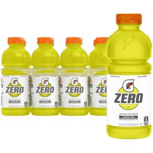 imageGatorade Zero Sugar Thirst Quencher Sports Drinks LemonLime 20 Ounce Bottles Pack of 8Zero Sugar  LemonLime