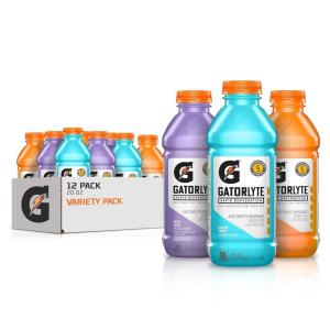 imageGatorlyte Rapid Rehydration Electrolyte Drink 3 Flavor Variety Pack Specialized Blend of 5 Electrolytes Lower Sugar No Artificial Sweeteners No Artificial Flavors 20 fl oz Bottles 12 PackMixed Berry Variety