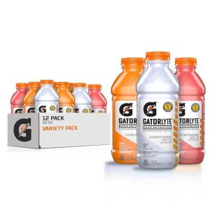 imageGatorlyte Rapid Rehydration Electrolyte Drink 3 Flavor Variety Pack Specialized Blend of 5 Electrolytes Lower Sugar No Artificial Sweeteners No Artificial Flavors 20 fl oz Bottles 12 PackOriginal Variety