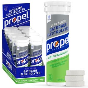 imagePropel Tablets 4 Flavor Variety Pack Makes 169oz Fl Oz 40 countKiwi Strabwerry